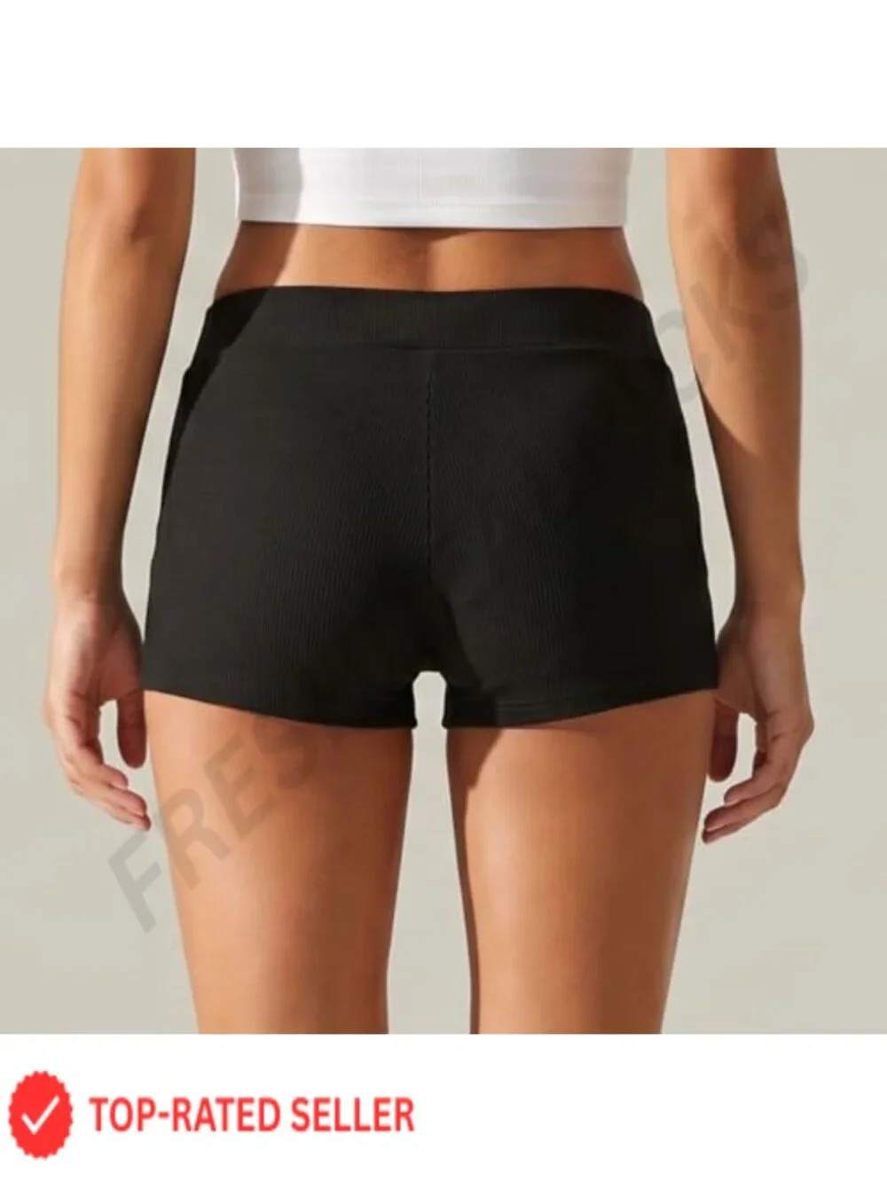 Y2K Grommet Eyelet Micro Mini Shorts High Rise Punk Rave Pull On Black